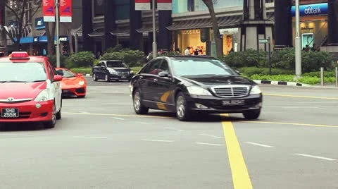 Lamborghini On the street Stock Footage 10819868