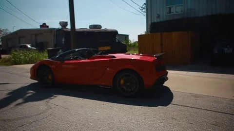 Lamborghini take Off Stock Footage