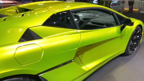Lamborghini Temerario mid-engine plug-in hybrid sports car Video stock 299704323