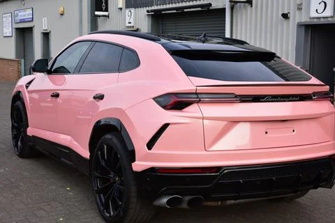 Lamborghini Urus back corner Stock Photos