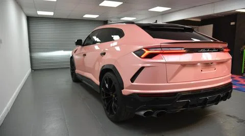 Lamborghini Urus back Stock Photos