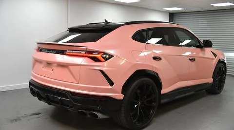 Lamborghini Urus back right Stock Photos