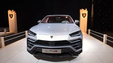 Lamborghini Urus luxury performance SUV Stock Footage 124835295