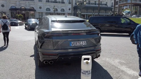 Lamborghini Urus In Monaco Rear View | Stock Video | Pond5