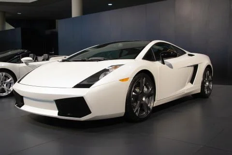 Lamborgini supercar in the big event car show Motor Expo Stock-Fotos