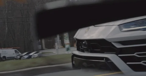 Lamborhgini Urus in mirror Stock Footage 105122257