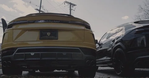 Lamborhgini Urus rear 2 스톡 동영상 105122258