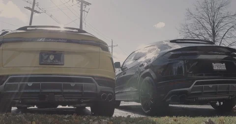 Lamborhgini Urus rear 3 Stock Footage 105122279