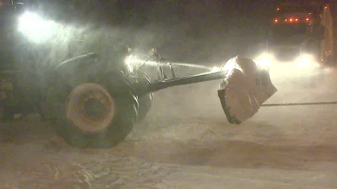 Lambton Ont, Canada Dec 12 2010 Historic blizzard strands thousands on highway Stock Footage 323576598