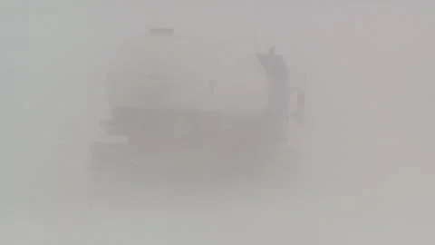 Lambton Ont, Canada Dec 12 2010 Historic blizzard strands thousands on highway Stock Footage 323578537