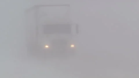 Lambton Ont, Canada Dec 12 2010 Historic blizzard strands thousands on highway Stock Footage 323578603