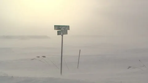 Lambton Ont, Canada Dec 12 2010 Historic blizzard strands thousands on highway Stock Footage 323578944
