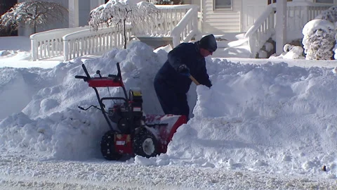 Lambton Ont, Canada Dec 12 2010 Historic blizzard strands thousands on highway Video stock 323579808