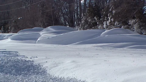 Lambton Ont, Canada Dec 12 2010 Historic blizzard strands thousands on highway Stock Footage 323580070