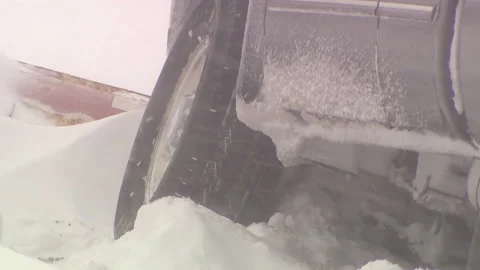 Lambton Ont, Canada Dec 12 2010 Historic blizzard strands thousands on highway Stock Footage 323580137