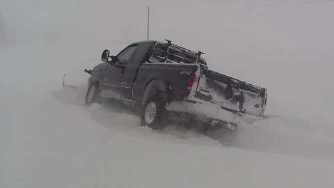 Lambton Ont, Canada Dec 12 2010 Historic blizzard strands thousands on highway Stock Footage 323580274