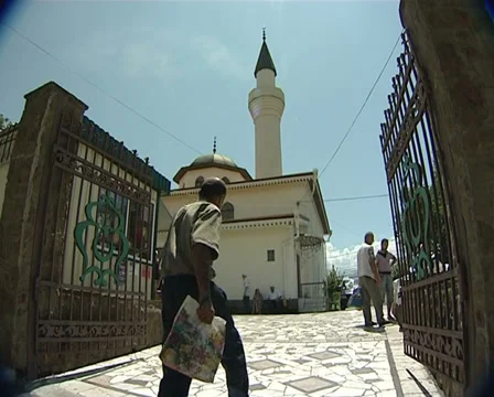 Lame old man Stock Footage 31535888