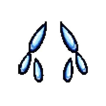 Lament cry pixel art vector illustration Stock Illustration