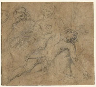 The Lamentation, c. 1635. Attributed to Gaspar de Crayer (Flemish, 1584-166.. Stock Illustration