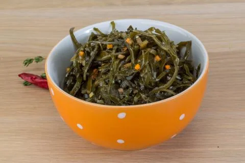 Laminaria salad Stock Photos