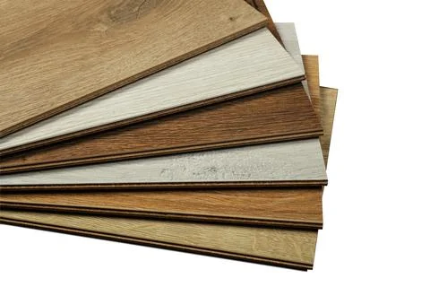 Laminate background. Samples of laminate or parquet with a pattern and wood t Foto stock