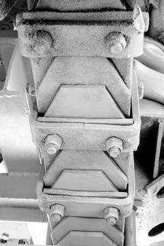 Laminated leaf spring Stock Photos