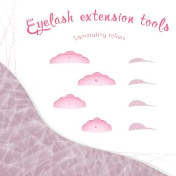 Laminating Eyelash Curler Stock Illustration