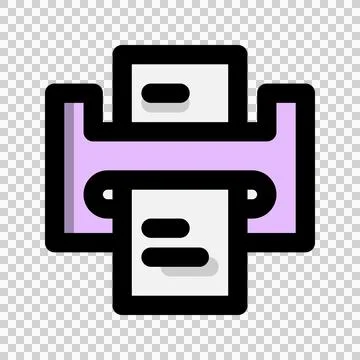 Laminating machine flat icon. technology, computer, device.  Illustrazione stock