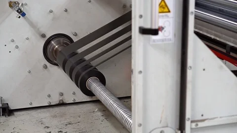 Laminating machine for plastic windows Stock Footage 91987389