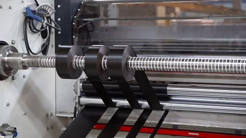 Laminating machine for plastic windows Stock Footage 93447634