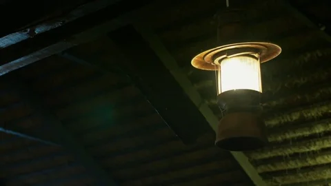 Lamp African decor on the ceiling Video stock 81267388