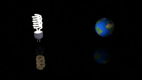 Lamp and planet Illustrazione stock