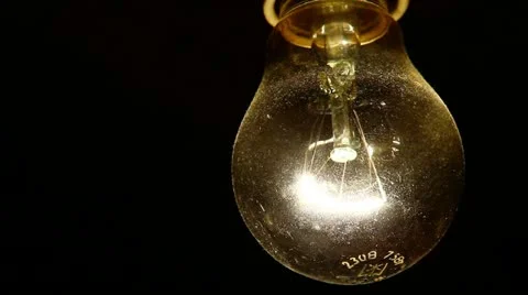Lamp and short circuit Stock Footage