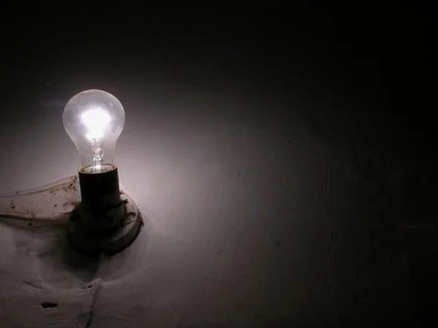 Lamp and web Stock Photos