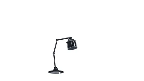 Lamp. Animation table lamp light. Cartoon Stock Footage 122737990