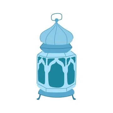Lamp arabic lantern cartoon vector illustration イラスト素材