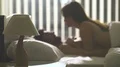 The lamp on the background of the kissing couple 4k or 4k+ Resolution
