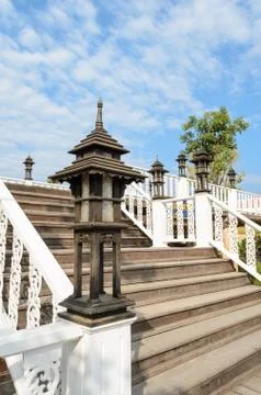 Lamp balustrade Stock Photos