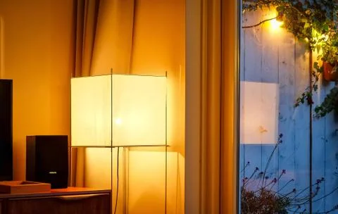 Lamp in the bed room Stock Photos