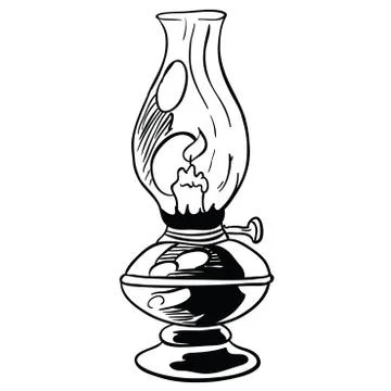 Lamp black Stock Illustration