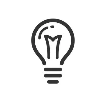 Lamp bold vector icon Stock Illustration