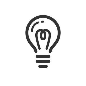 Lamp bold vector icon Stock Illustration