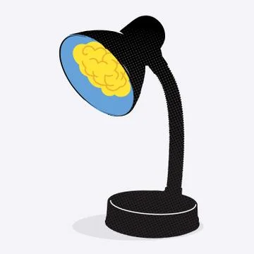 Lamp brain Stock-Illustration