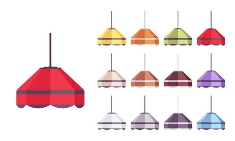 Lamp bright set Ilustração Stock