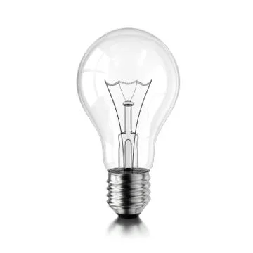 Lamp bulb. 3D illustration Stock Illustration