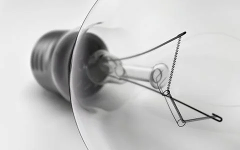 Lamp bulb. 3D illustration Illustrazione stock