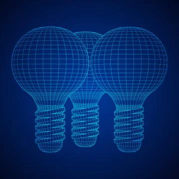 Lamp bulb idea. Vector Stock Illustration