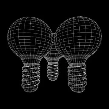 Lamp bulb idea. Vector Иллюстрация