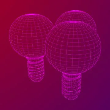 Lamp bulb idea. Vector Stock Illustration