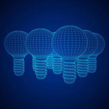 Lamp bulb idea. Vector 스톡 일러스트